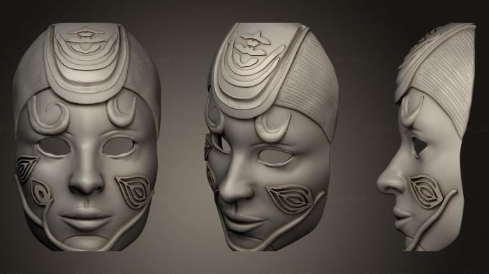 Mask (Natural Mask, MS_0189) 3D models for cnc